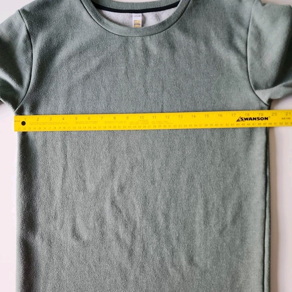 LOLE SIKA Sweatshirt Dress Womens Small Laurel Wreath Heather Green Zip Pilling - Picture 13 of 16